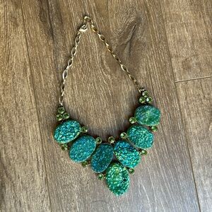 Green Blue Costume Jewelry Necklace